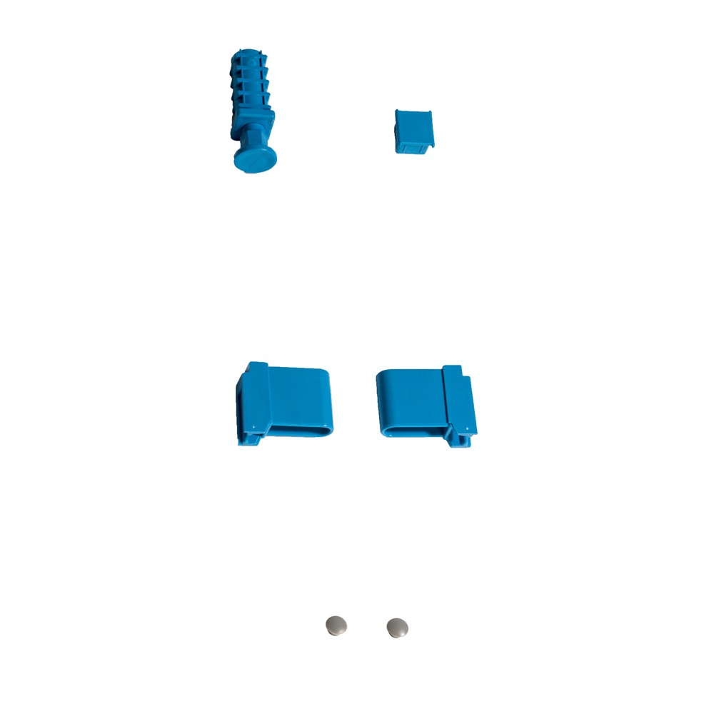 Unitate de colț cu 4 rafturi adânci. 40 cm 1PD-44+4P-64+8UM | ALUSHELF 40316