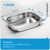 Recipient GN 1/2 adâncime 4 cm eco din oțel inoxidabil | FORGAST FG06204