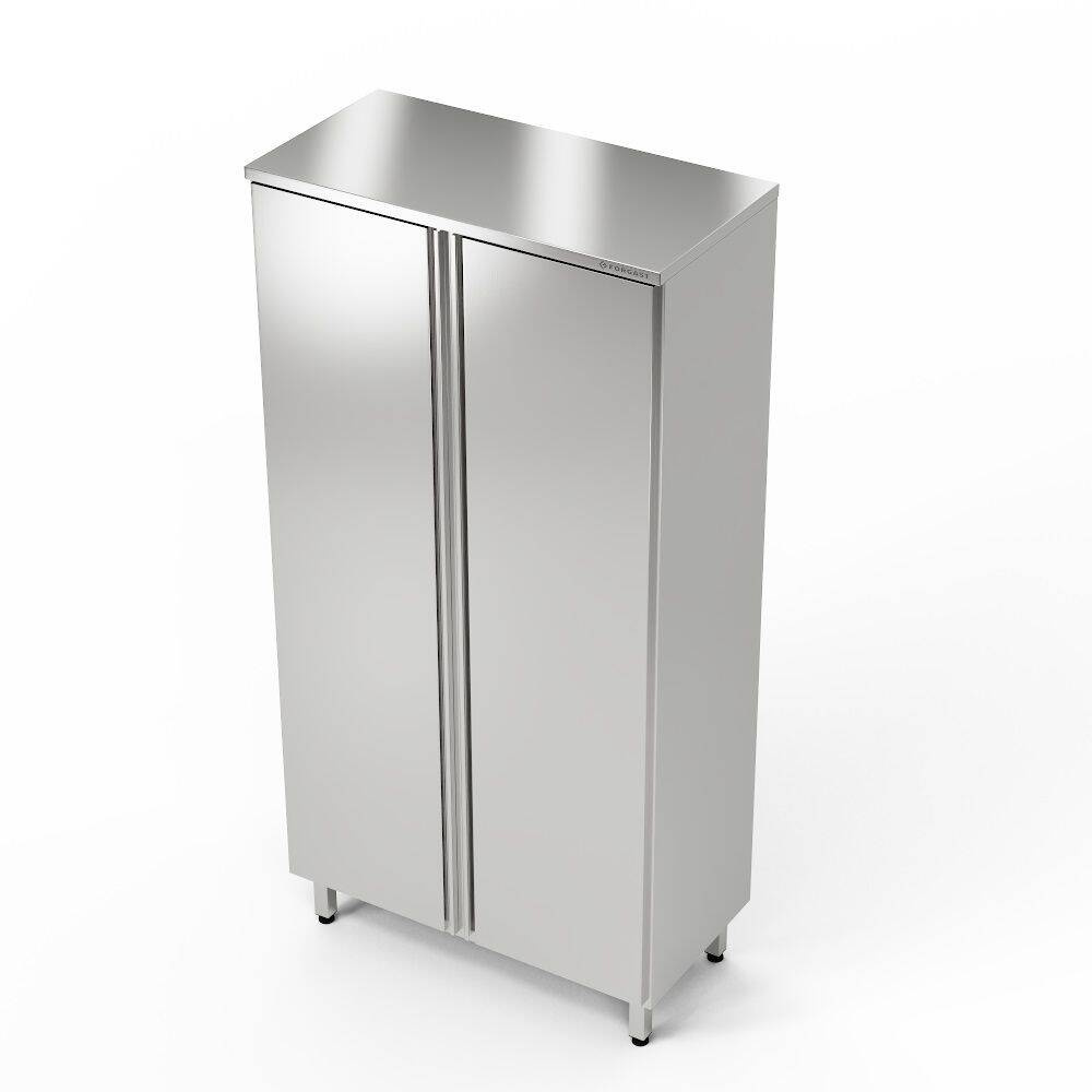 Dulap bipartit din oțel inoxidabil cu chiuvetă 100x50x180 cm | FORGAST