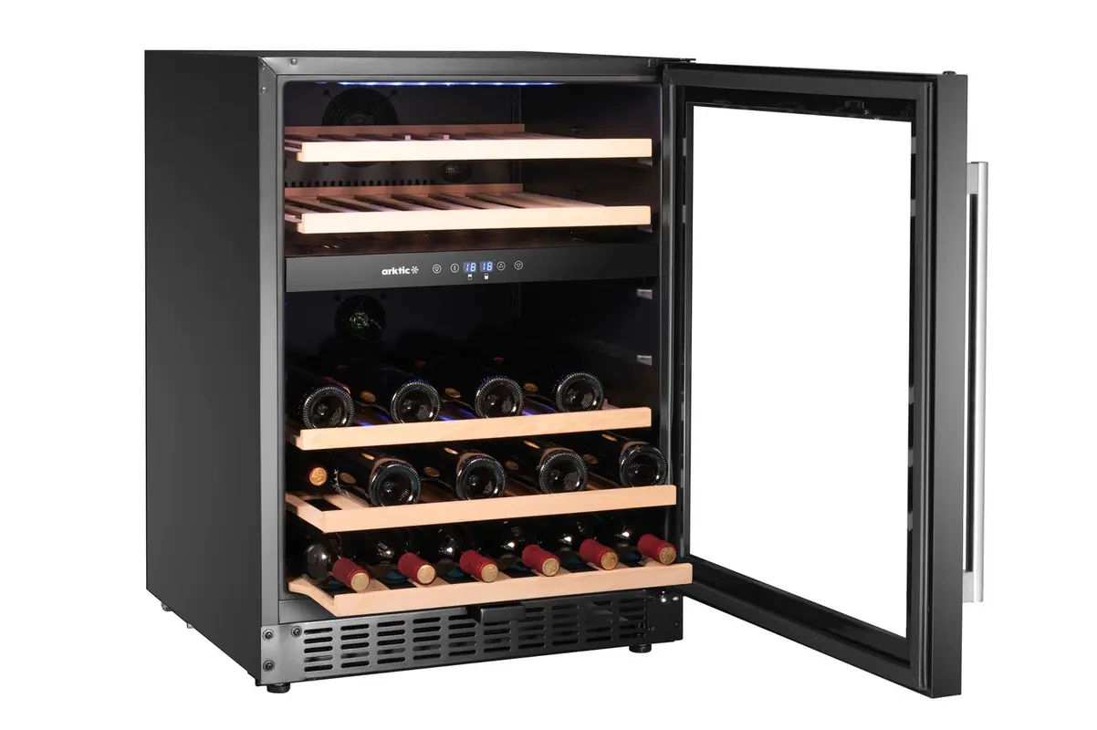 Frigider pentru vin, cu 2 zone, pentru 46 de sticle, 137 l | ARKTIC 237106