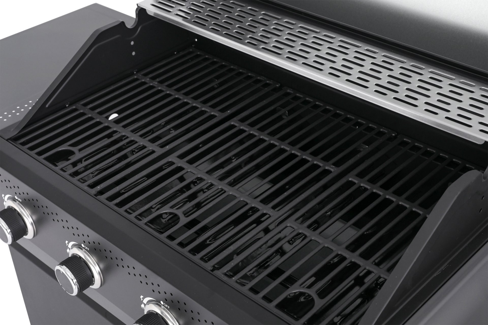 Okaya grătar pe gaz cu sticlă, 5 arzătoare (4+1) | YATO YG-20010