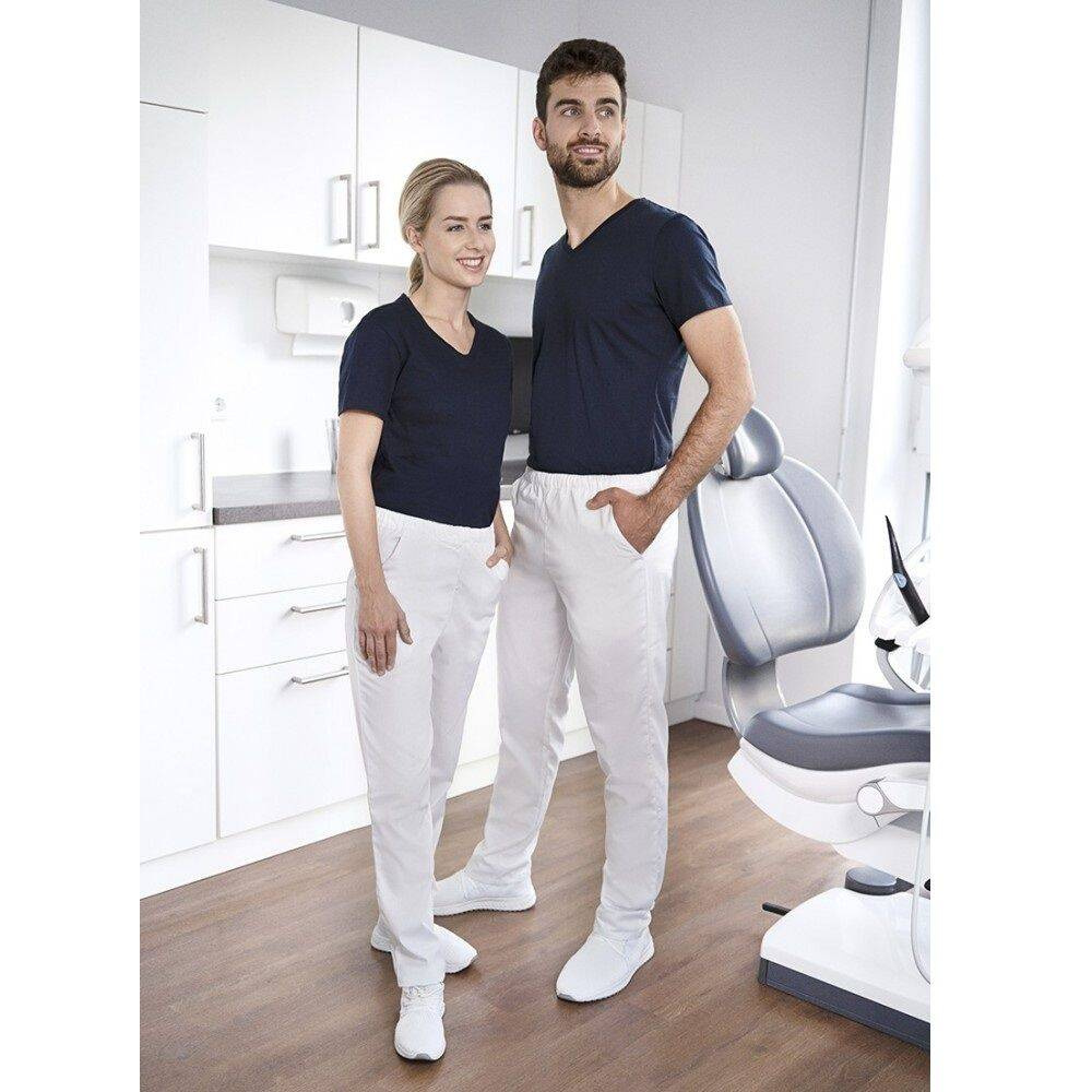 Pantaloni slip-on albi esențiali | KARLOWSKY HM 14-3
