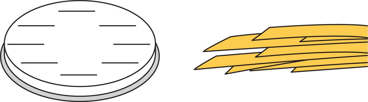 Capăt Pappardelle MPF2,5/4 | HENDI 229354