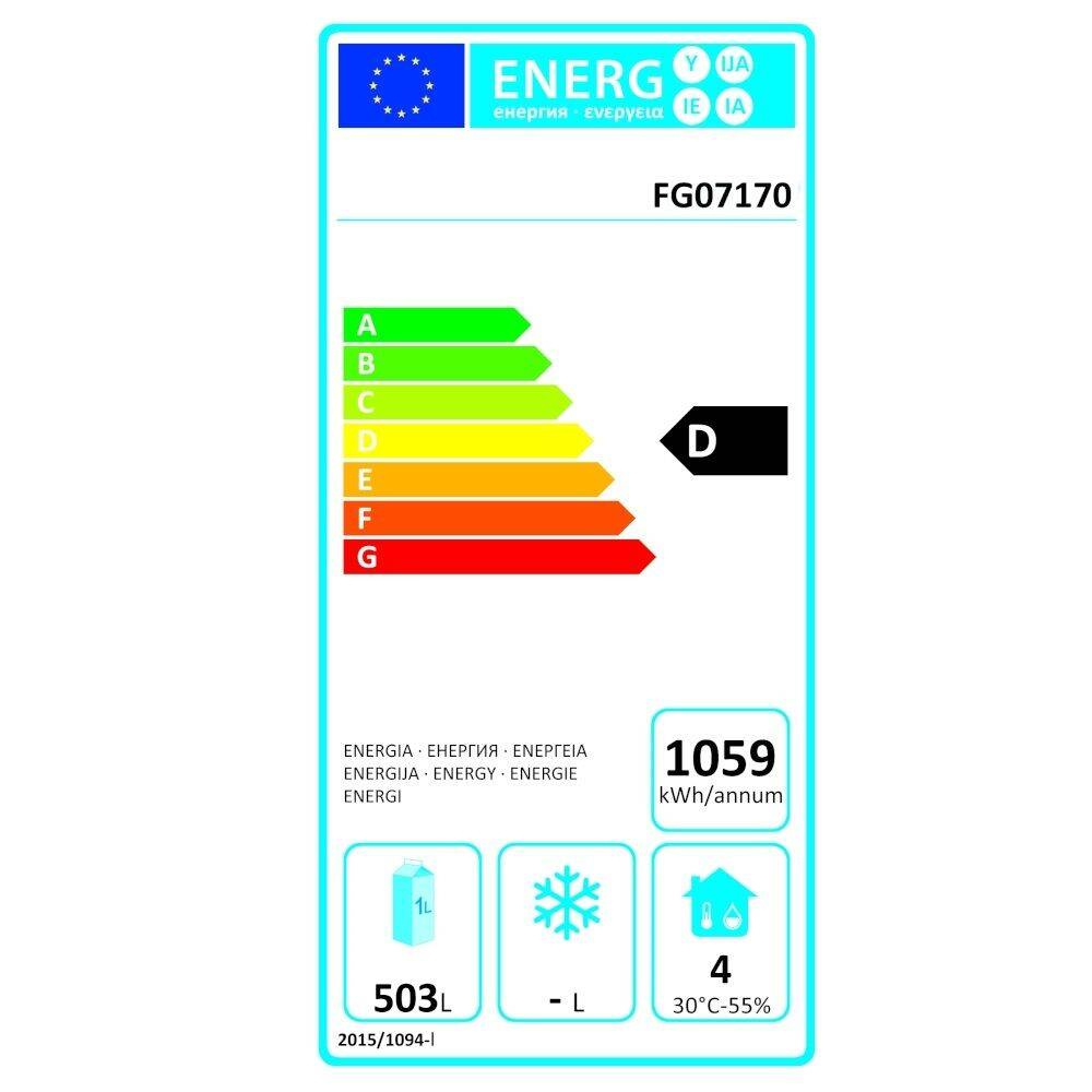 Dulap frigorific cu 1 ușă GN 2/1 685 l, oțel inoxidabil FORGAST FG07170