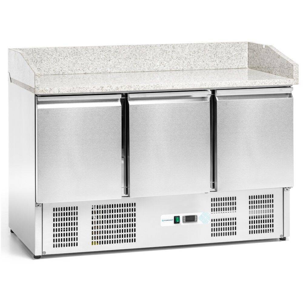Masa frigorifică cu 3 uși pentru pizza 400 l | FORGAST FG07303
