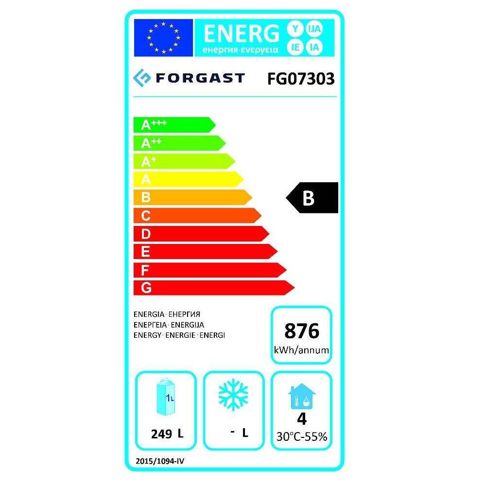 Masă frigorifică pentru pizza cu 3 uși 400 l | FORGAST FG07303