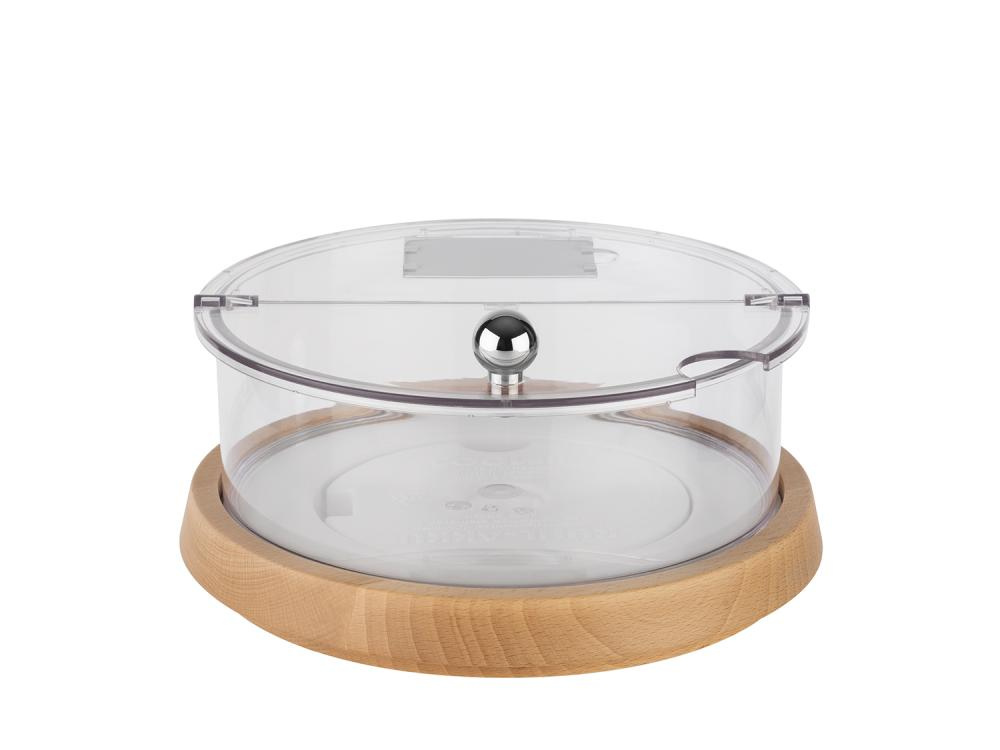 Bol mare de răcire cu bază din lemn TOP FRESH cu element de răcire și capac, 26x15 cm | APS 11817