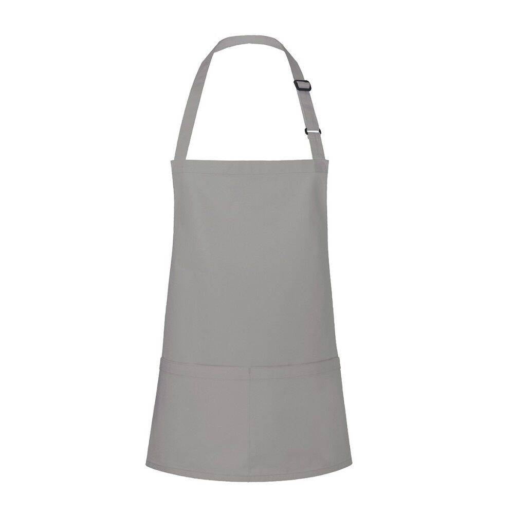 Șorț scurt Basic 75 x 60 cm cu buzunar și cataramă, gri bazalt | KARLOWSKY BLS 6-90-Stck