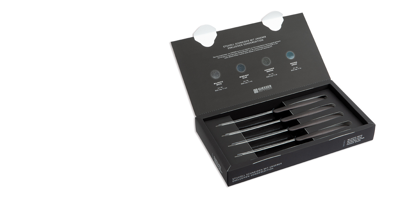 Set de cuțite - 11 cm, 4 piese | GIESSER MESSER 8365 wsp 11-4 mm