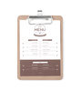 Bloc meniu 12,5x18 cm | HENDI 664179