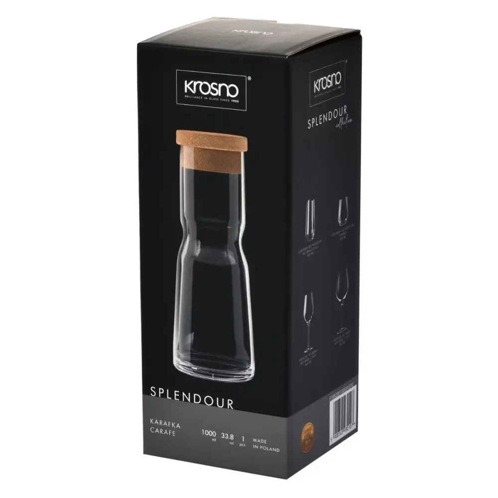 Carafă cu dop natural Splendour 1000 ml | KROSNO GLASS F598200100001010