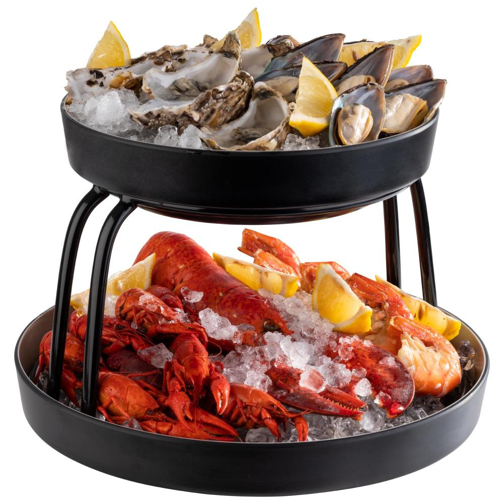 Bol, 2-piese FRIDA, negru 25.5x6cm | APS 85230