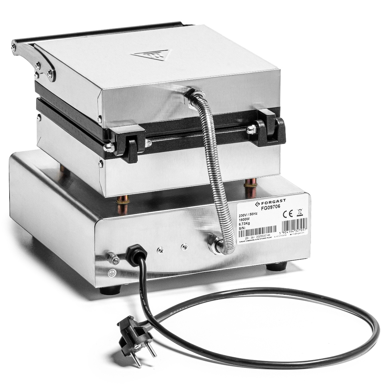 Aparat electric pentru vafe 4x4 simplu, 1.6 kW, 230 V | FORGAST FG09706
