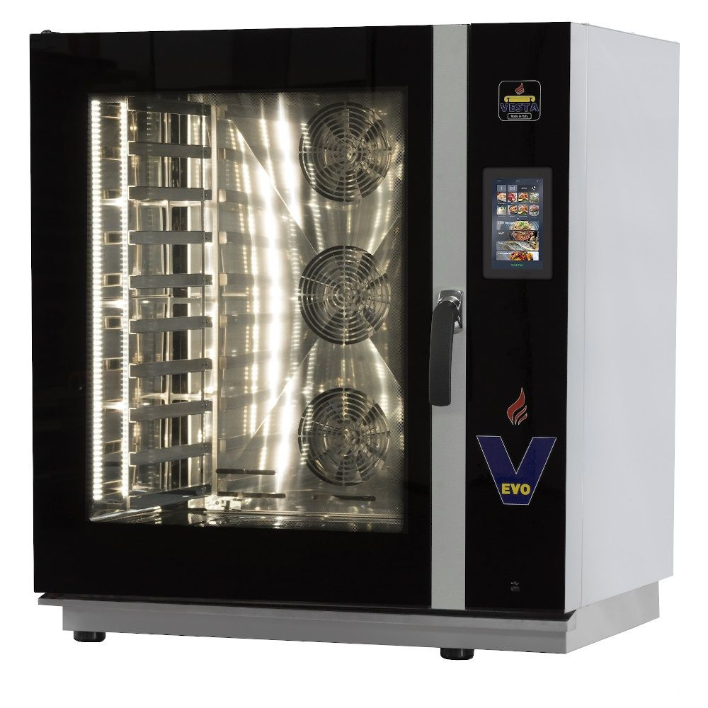 Cuptor electric combinat EVO 10 GN 1/1 sau 10 tăvi 60x40 cm | VESTA 0V1011E_EN0