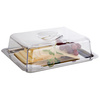 Tavă din oțel inoxidabil cu capac din polistiren, 25x19x7 cm | APS 67