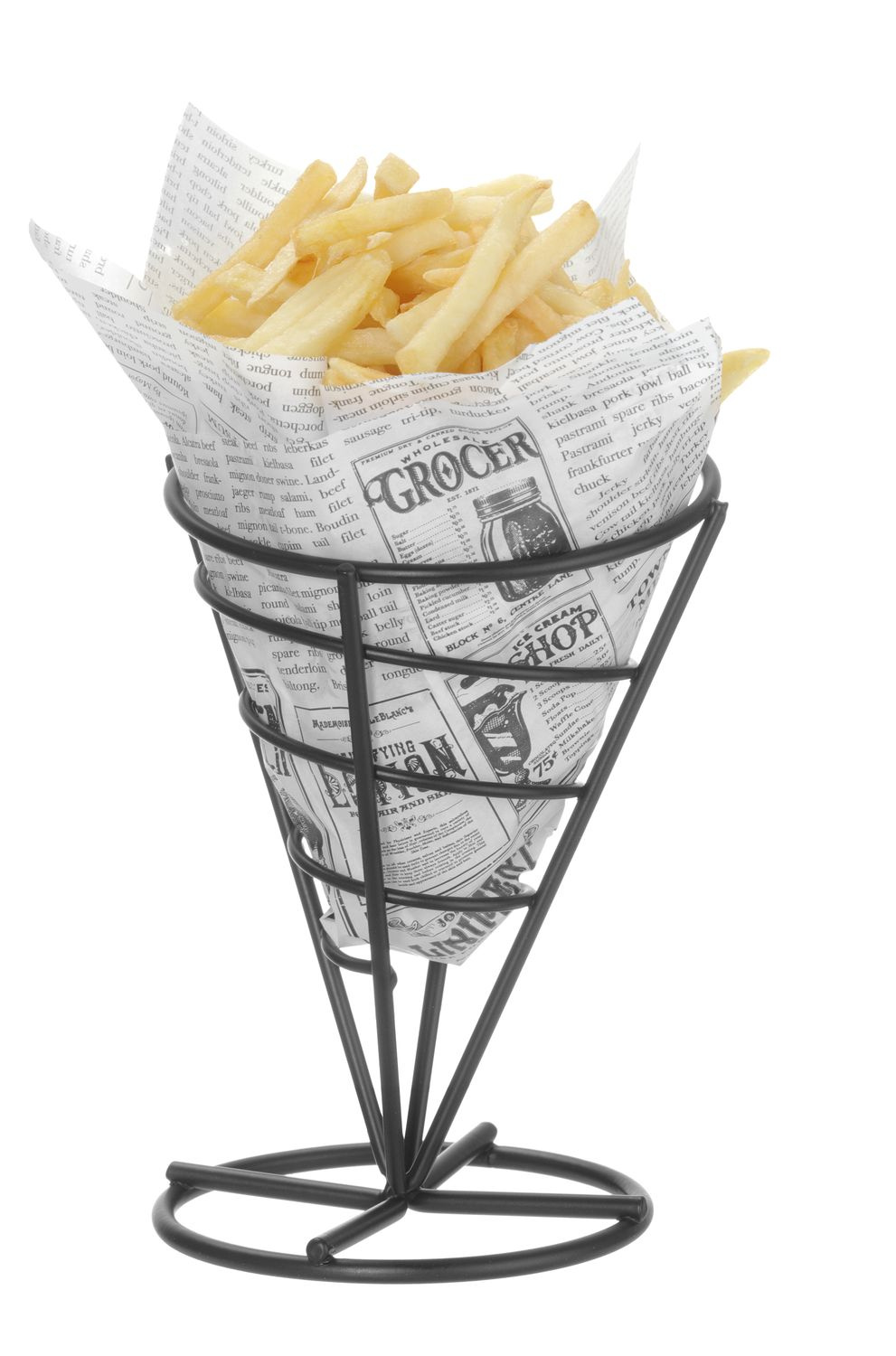 Hârtie pergament tipărită pentru Chips - 500 bucăți | HENDI 678121