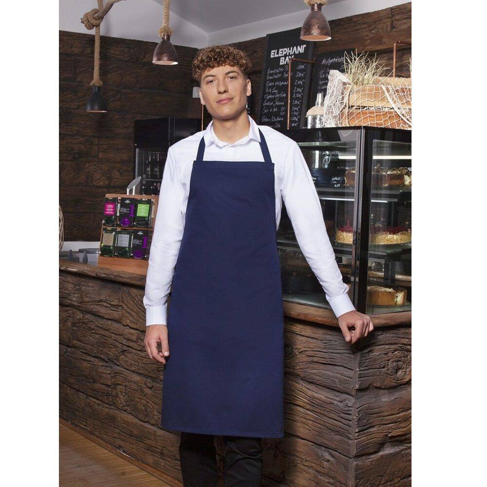 Șorț de bucătărie de bază 75 x 100 cm albastru marin | KARLOWSKY BLS 3-10-Stck