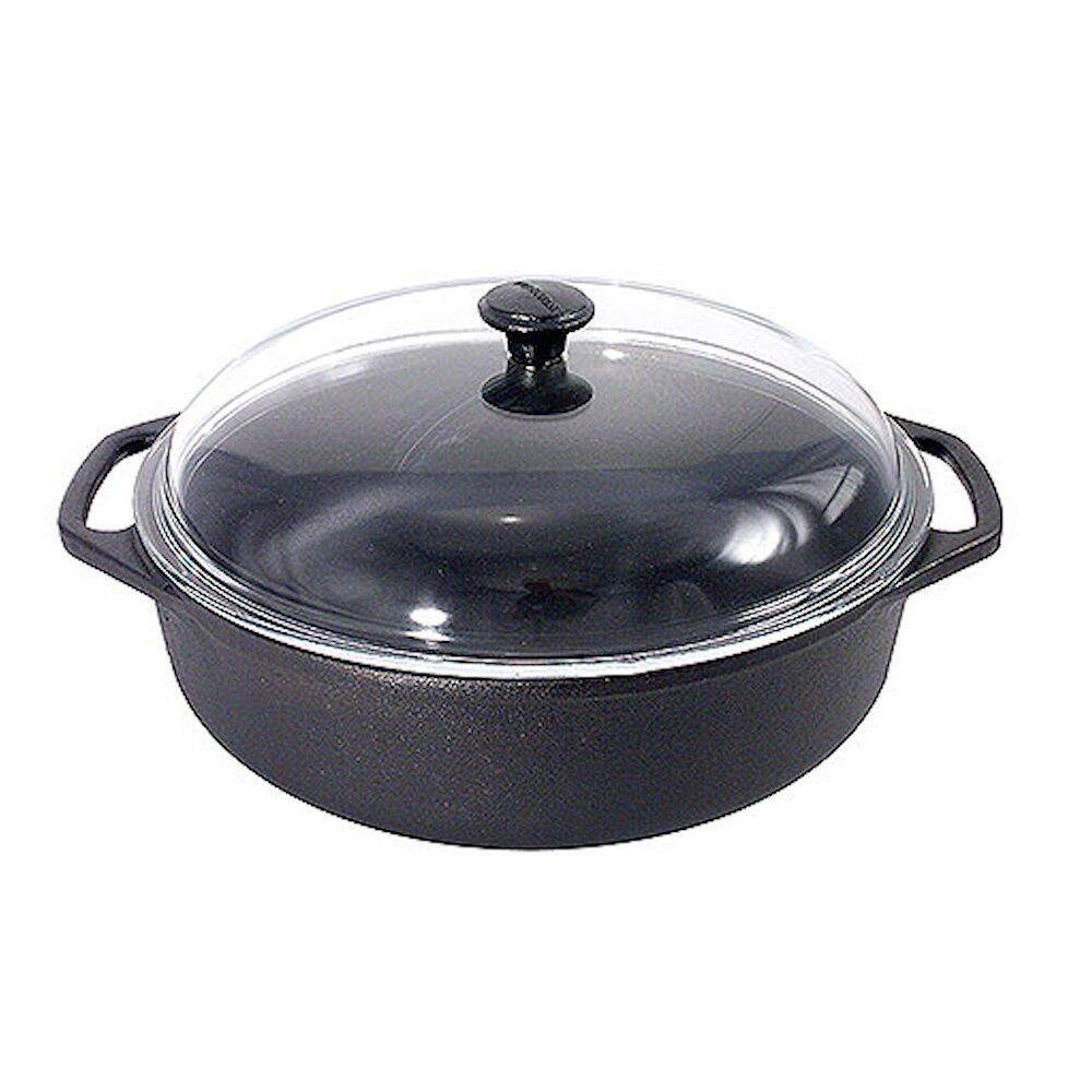 Oală din fontă cu capac, diam. 28 cm | CONTACTO 5779/320