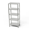 Raft inoxidabil cu 5 rafturi - 3 rafturi reglabile 60x50x180 cm | FORGAST