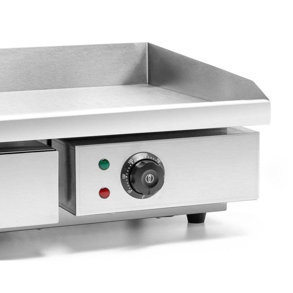 Plită electrică de grătar, netedă, 50x35 cm, 3 kW | FORGAST FG09103