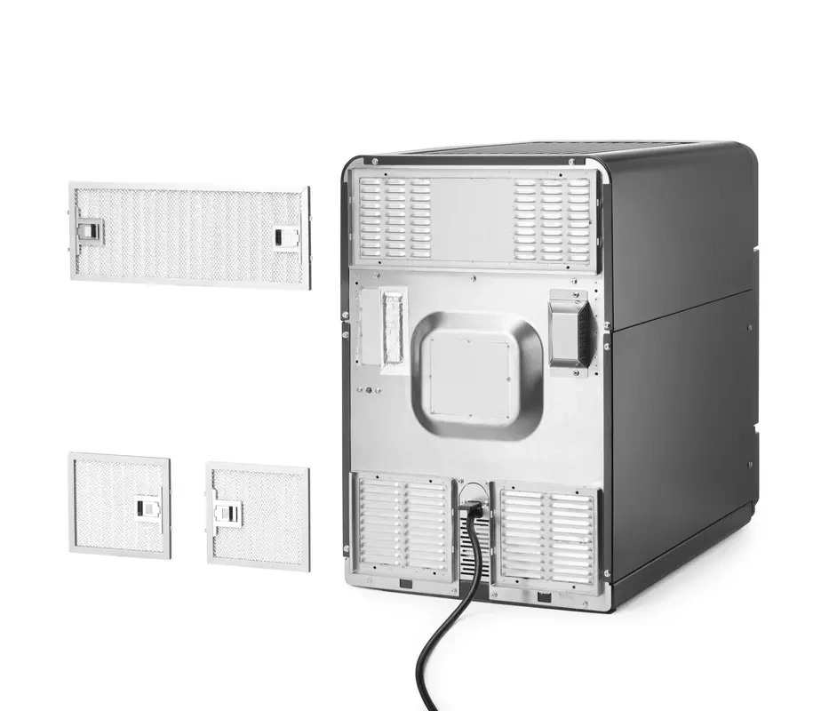 Cuptor convectie-microunde CombiTurbo, HENDI, 18 L, negru, 230V/3000 W, 40.2x73.5x(H)60.8 cm | HENDI 281277