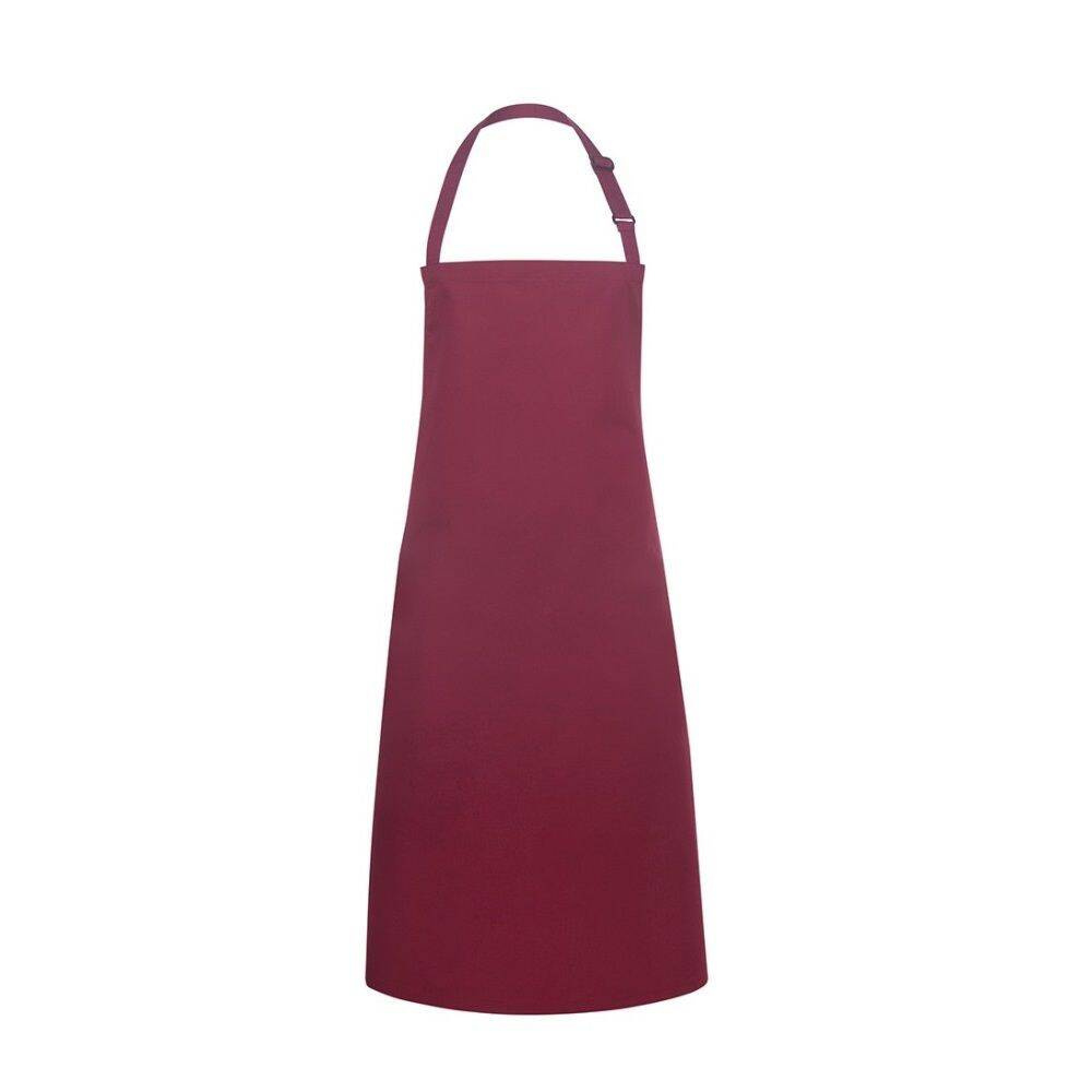 Șorț de bucătar de bază 75 x 90 cm cu cataramă burgundy | KARLOWSKY BLS 4-4-Stck