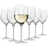 Pahare pentru vin alb Harmony, 430 ml - set de 6 bucăți | KROSNO F579270037006250