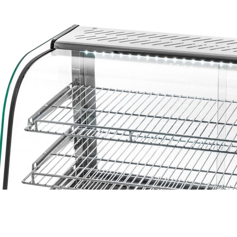 Vitrină de expunere încălzită vitrată 120 l, 1.1 kW | FORGAST FG09642