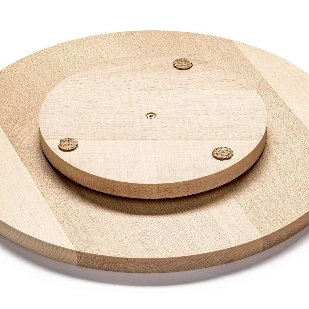 Placă rotativă din lemn pentru servire 35 cm | FORGAST FG12652