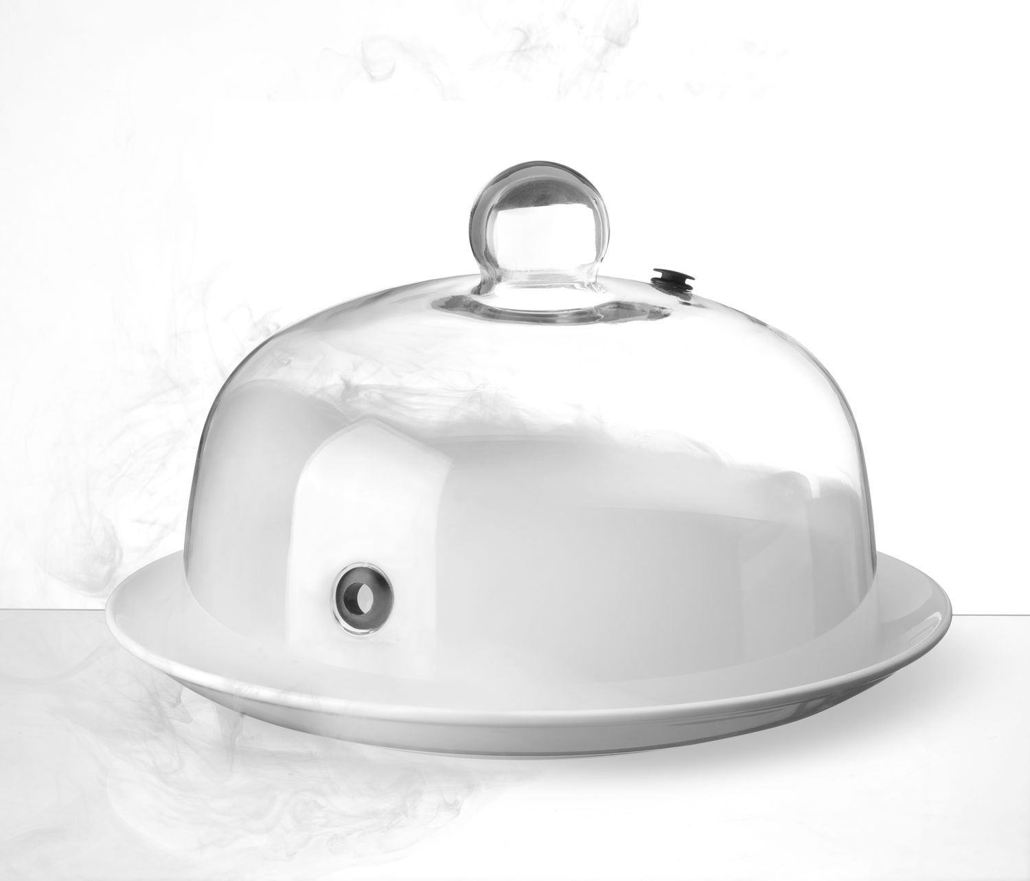 Cupolă din sticlă cu orificiu de ventilație pentru pistoale de afumat | HENDI 199664