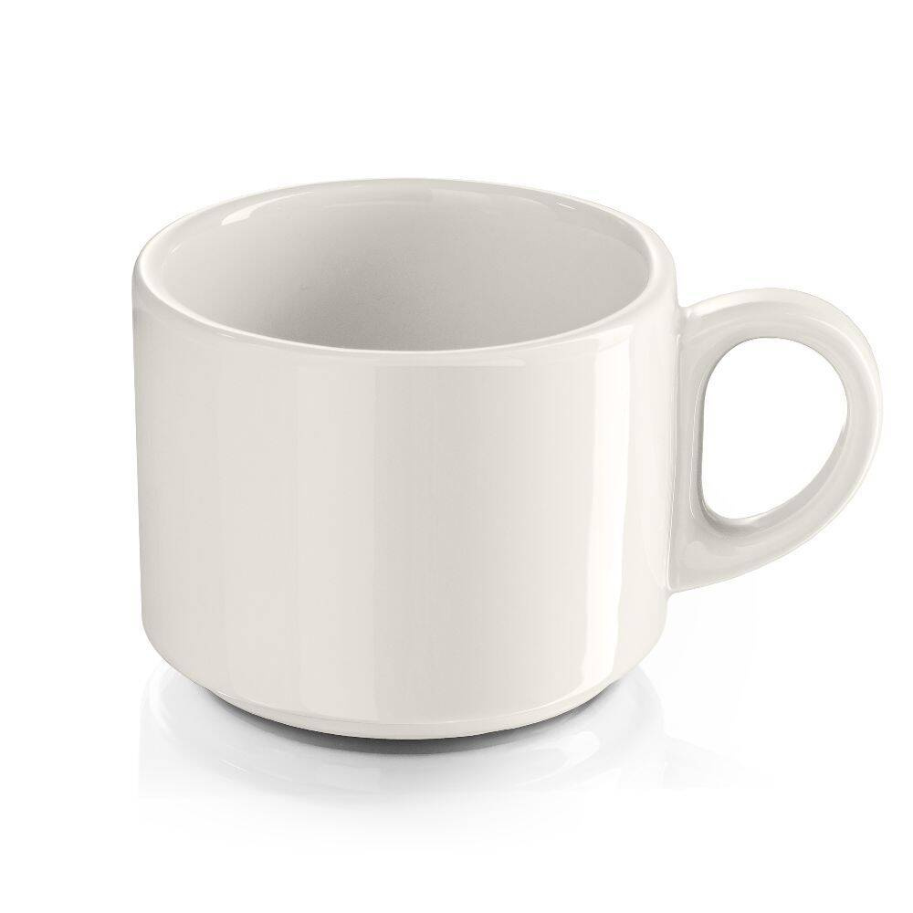 Filiżanka sztaplowana z porcelany, 200 ml, 6 cm, linia Prima | MODERMO MP005
