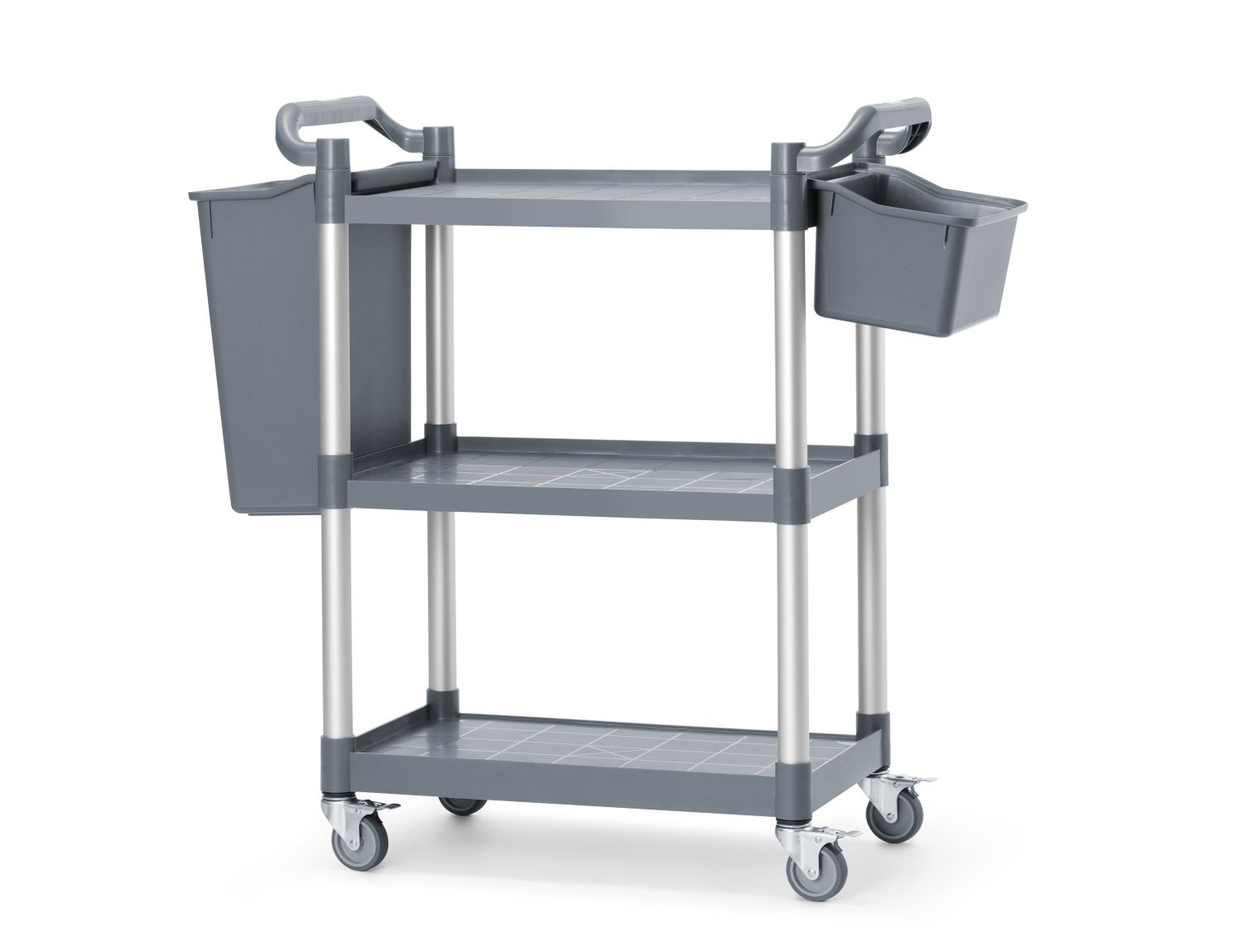HENDI 810200 Cărucior pentru ospătari din plastic cu 3 rafturi