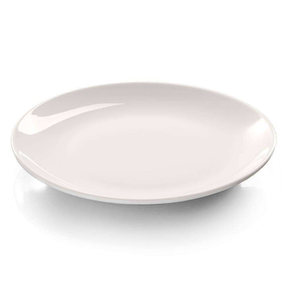 Talerz płytki bez rantu deserowy z porcelany, 20 cm | MODERMO MP033