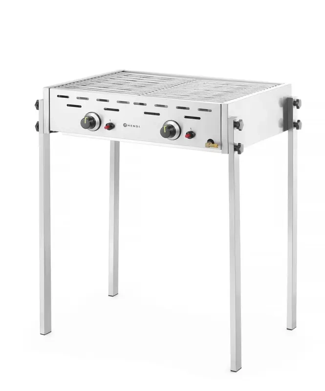 Grătar pe gaz Roast-Master Pro, 11,6 kW, două zone | HENDI 148808