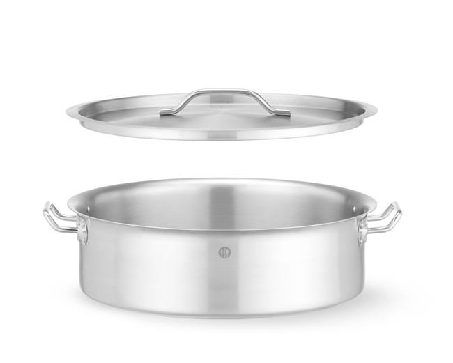 Oală joasă cu capac, din oțel inoxidabil - capacitate 15.8 l | HENDI 836521