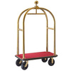 Cărucior pentru bagaje din oțel placat cu aur, 110x61 cm | CONTACTO 1652/115
