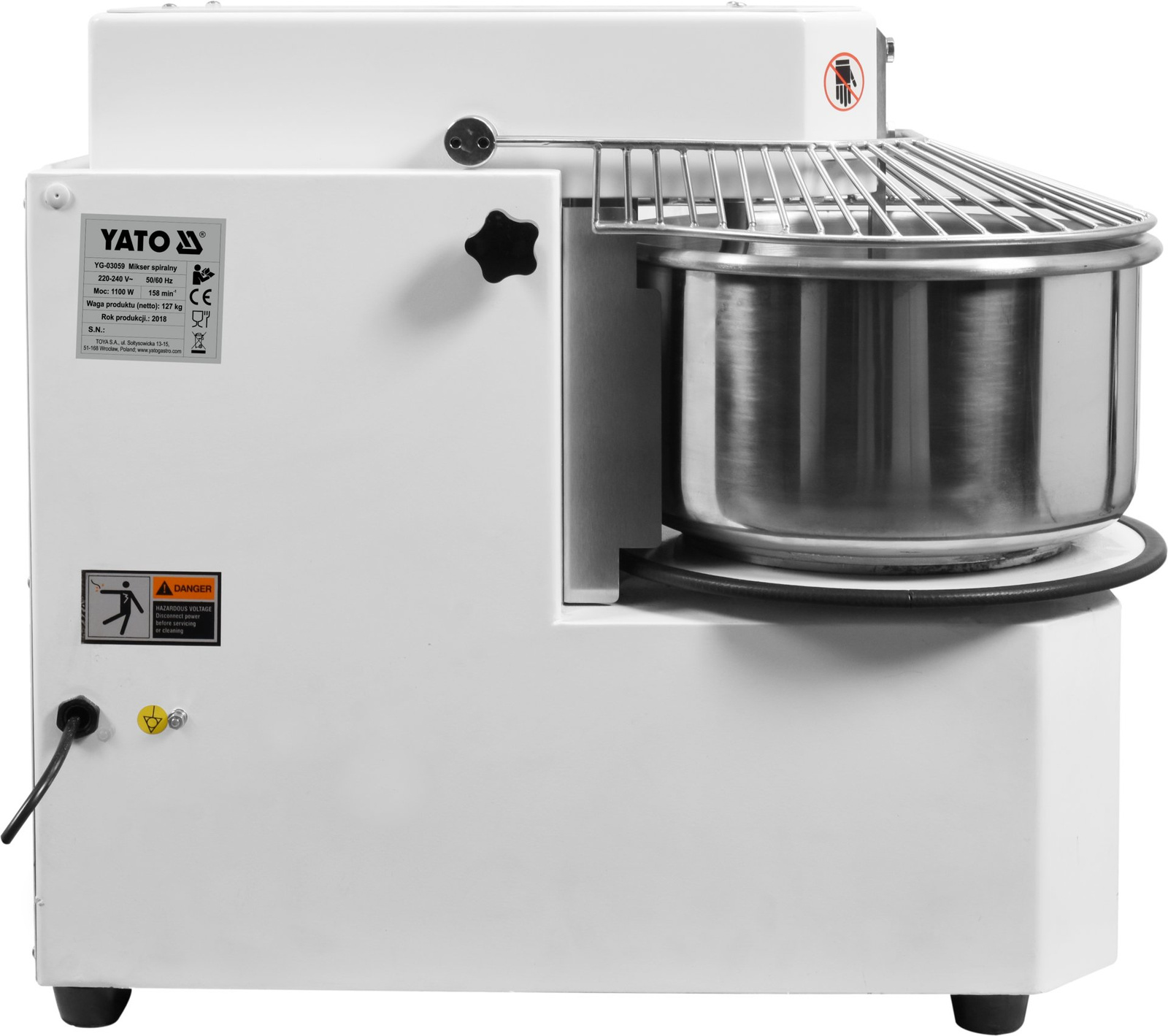 Mixer spiral (frământător) 20 l | YATO YG-03059