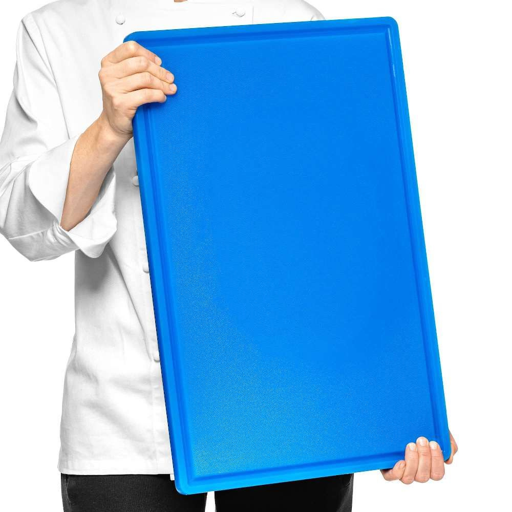 Placă de tăiat HACCP albastră 60x40 cm | FORGAST FG12614