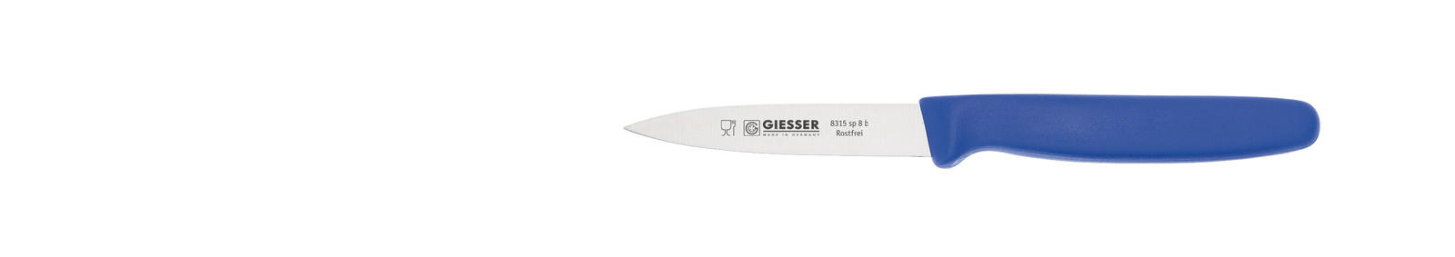 Cuțit pentru decojit - 8 cm, albastru | GIESSER MESSER 8315 sp 8,0 b