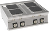 Aragaz electric reglabil 4 câmpuri pătrate 22x22 cm | TECNOINOX 716006