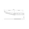 Cuțit pentru brânză LANDHAUS 14 cm | TRAMONTINA 29810-187