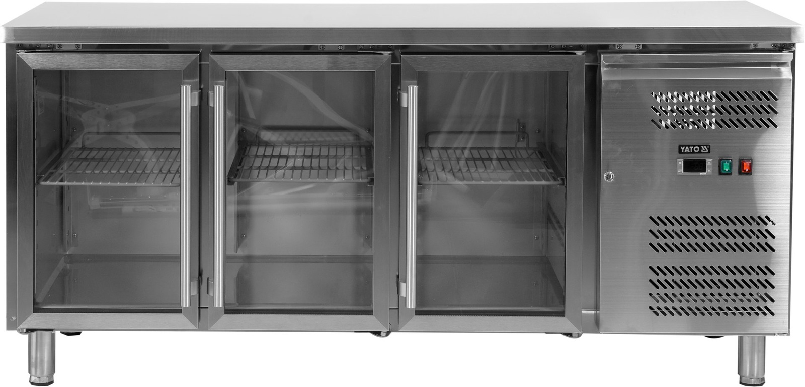 Masă vitrată frigorifică cu 3 uși YATO YG-05257