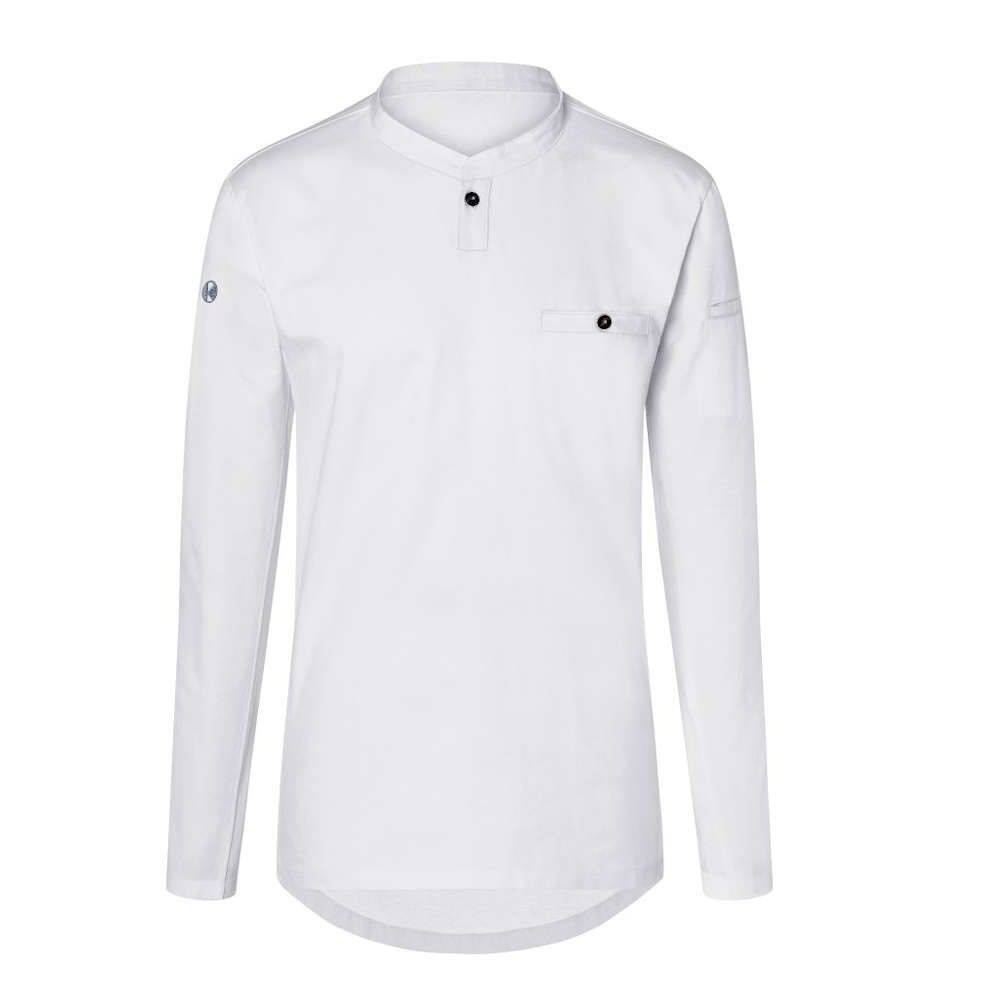 Cămașă de bucătar cu mânecă lungă albă | KARLOWSKY TM 6-3