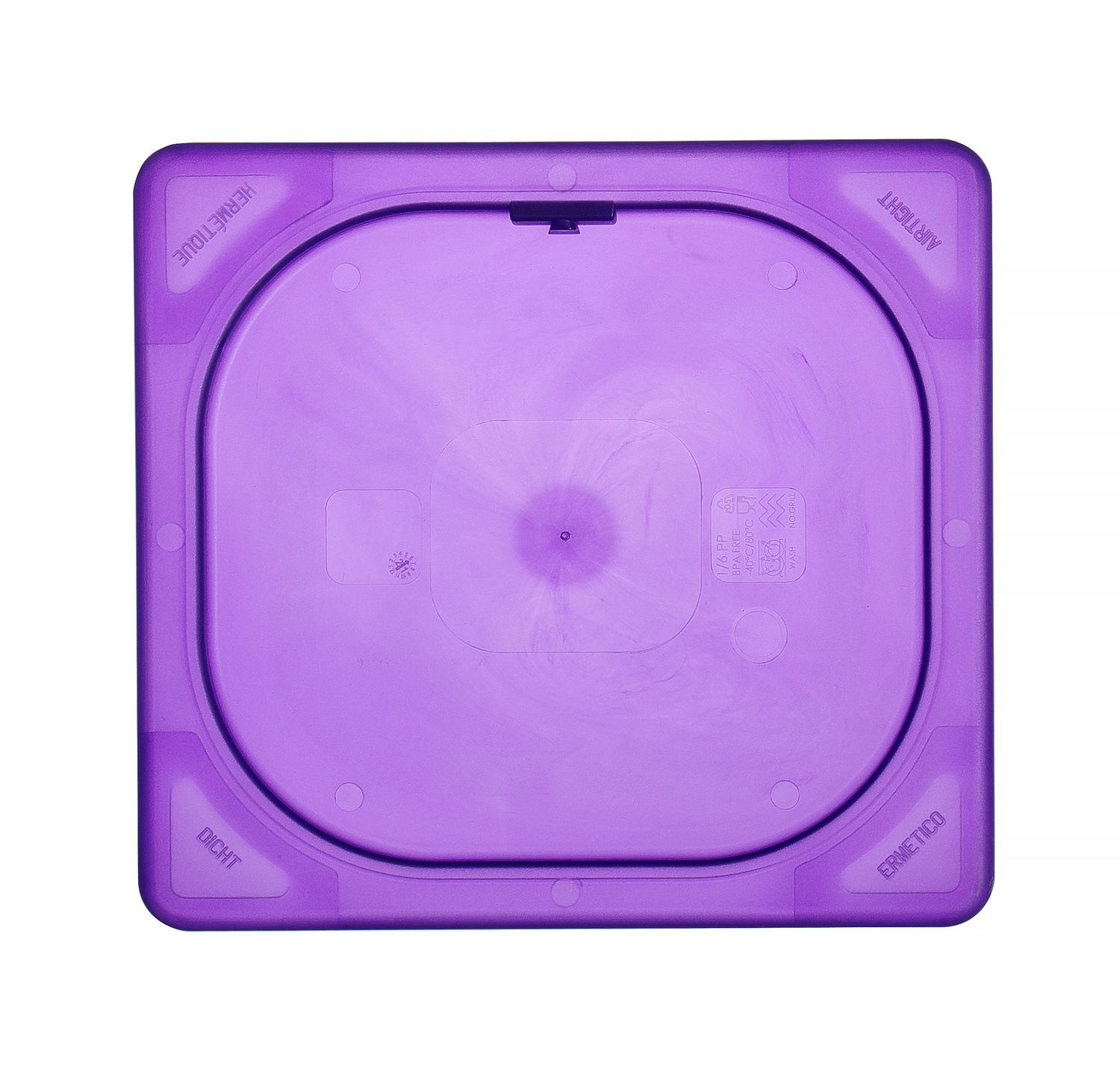 Capac GN 1/6 din polipropilenă violet PROFI LINE | HENDI 881743