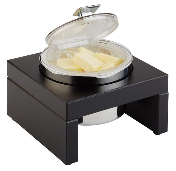 Bol răcitor BRIDGE cu bază din lemn, culoare wenge, 500 ml, 18.5x18.5x10 cm | APS 14980