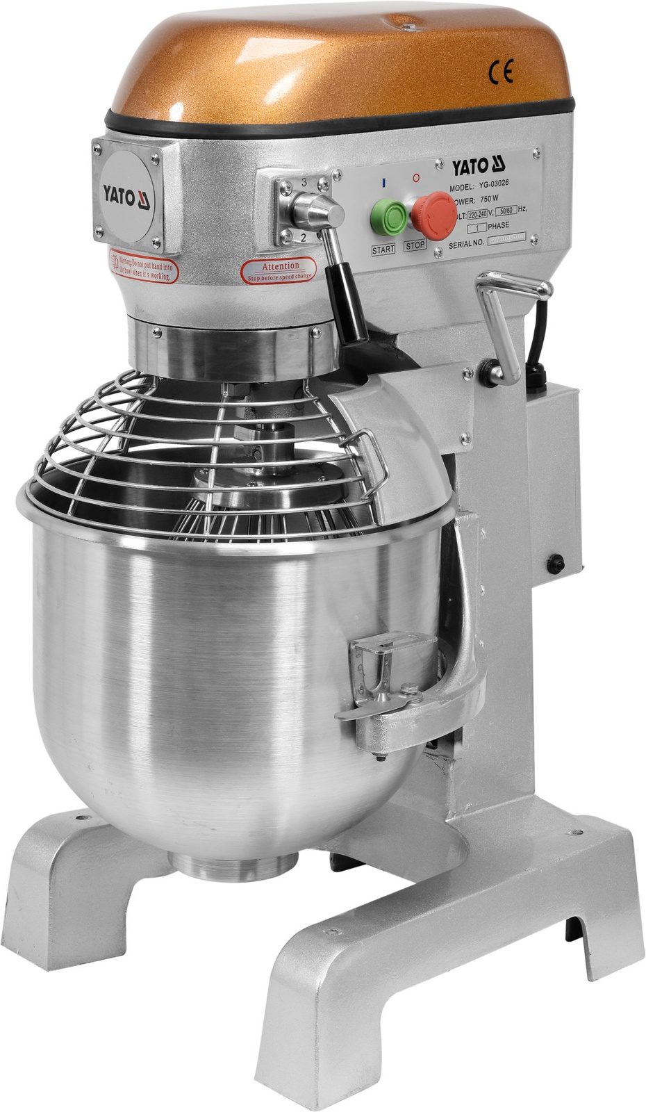 Mixer planetar, malaxor - 25 l | YATO YG-03026