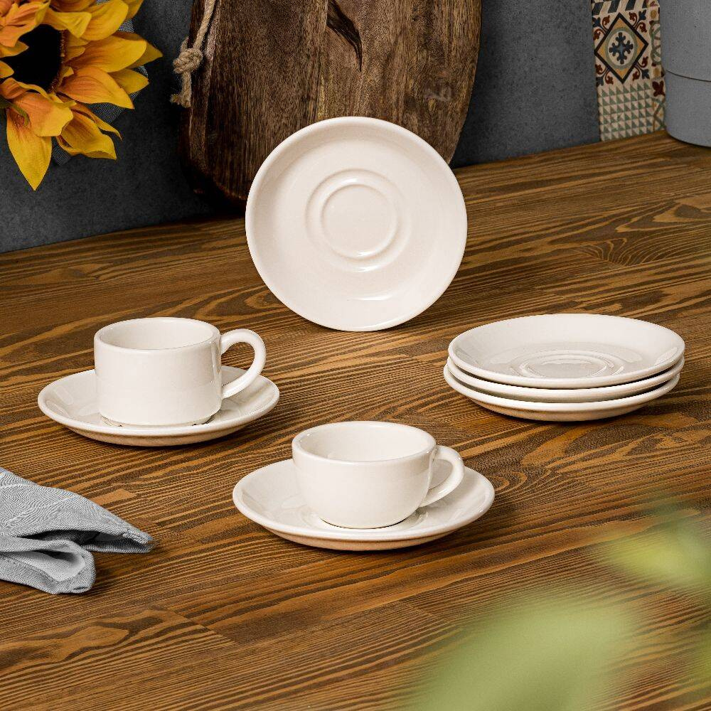 Filiżanka do espresso elegancka Prima, porcelanowa, 80 ml, 7 cm | MODERMO MP008