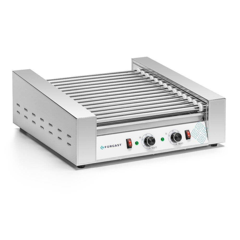 Grătar cu role pentru crenvurști, 14 role, 2.8 kW, 230 V | FORGAST FG09614