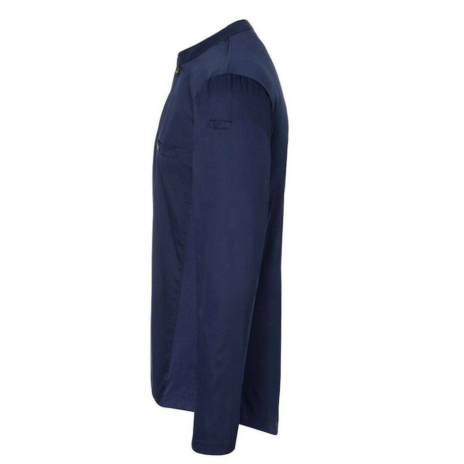 Cămașă de bucătar cu mânecă lungă performantă navy | KARLOWSKY TM 6-10