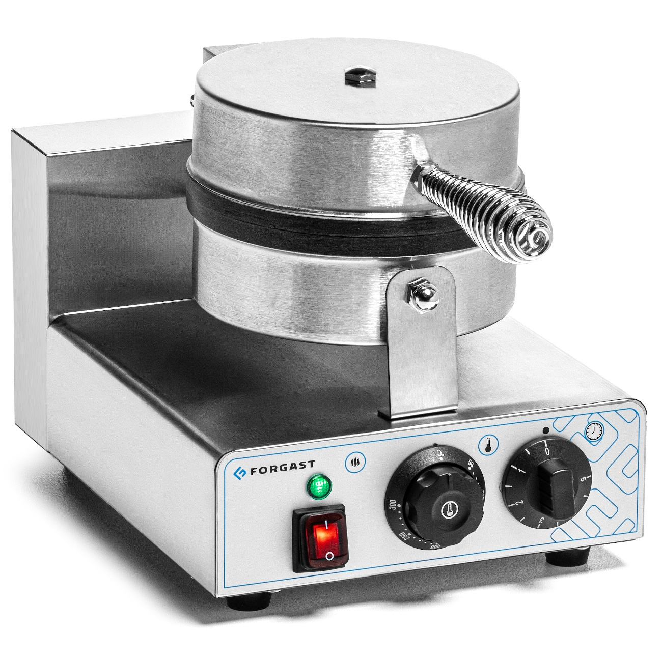 Fier electric pentru vafe pentru vafe belgiene diametrur. 18.5 cm, 1.2 kW, 230 V | FORGAST FG09711